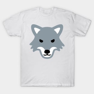 Wolf Face Emoticon T-Shirt